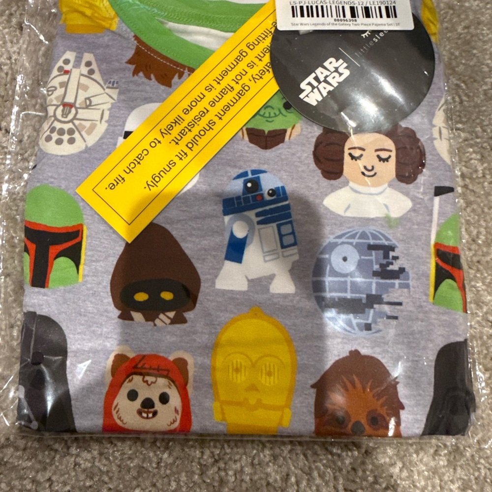 Little Sleepies Gray Star Wars Character Pajama Set - Multicolor